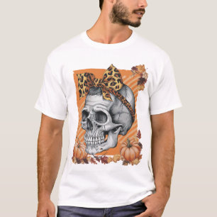Camiseta Calavera Caída Arco Halloween