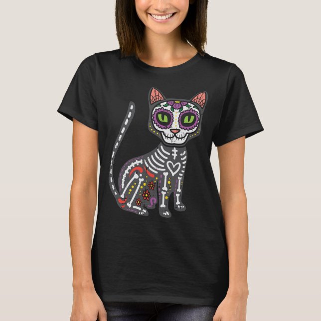 Camiseta Calavera Calavera Dia De Muertos H (Anverso)