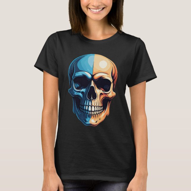 Camiseta Calavera colorida (Anverso)