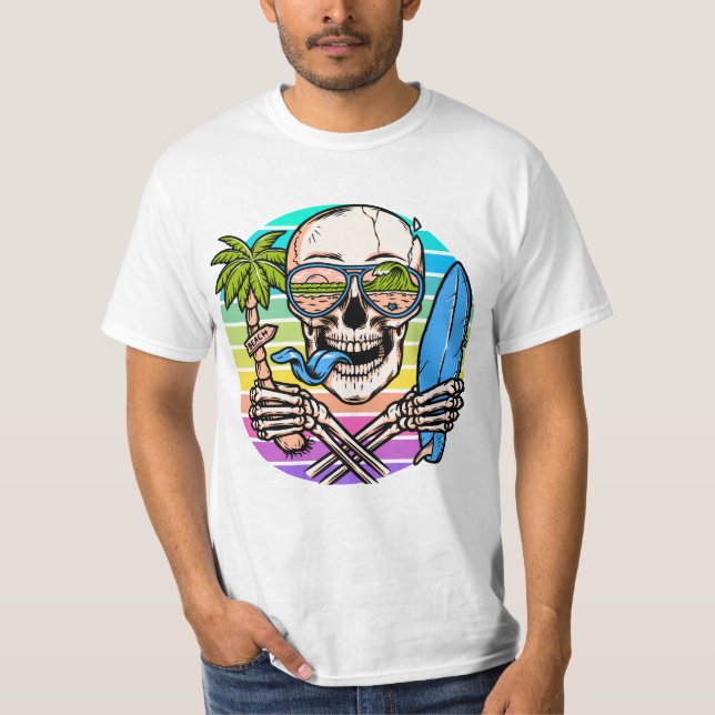 Camiseta Calavera colorida (Anverso)