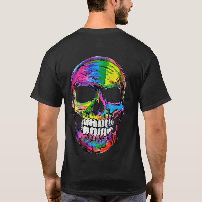 Camiseta Calavera colorida (Reverso)