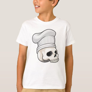 Camiseta Calavera como cocinar con el gorra del chef