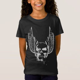 Camiseta Calavera con alas etéreas