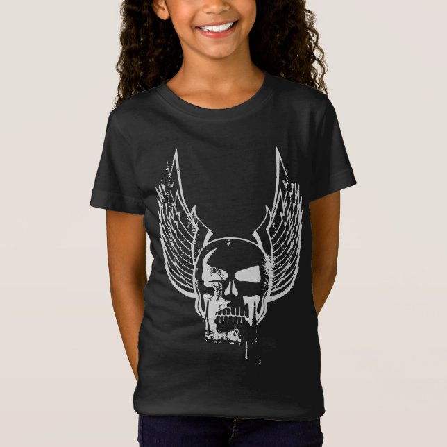 Camiseta Calavera con alas etéreas (Anverso)
