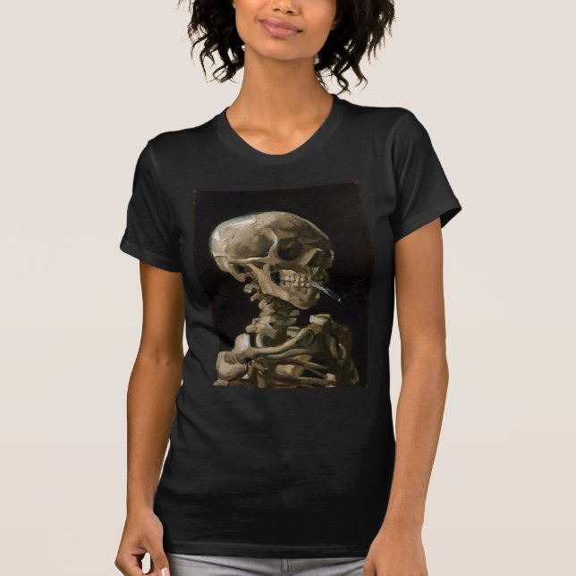 Camiseta Calavera con arte Vicente van Gogh (Anverso)