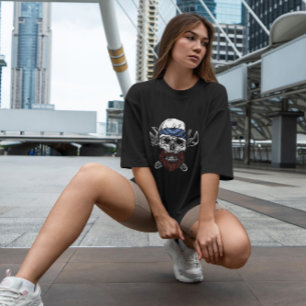 Camiseta Calavera con barba