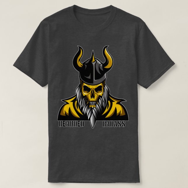 Camiseta Calavera con barba vigilia edición 1 (Diseño del anverso)