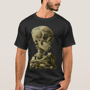Camiseta Calavera con cigarrillo de Van Gogh
