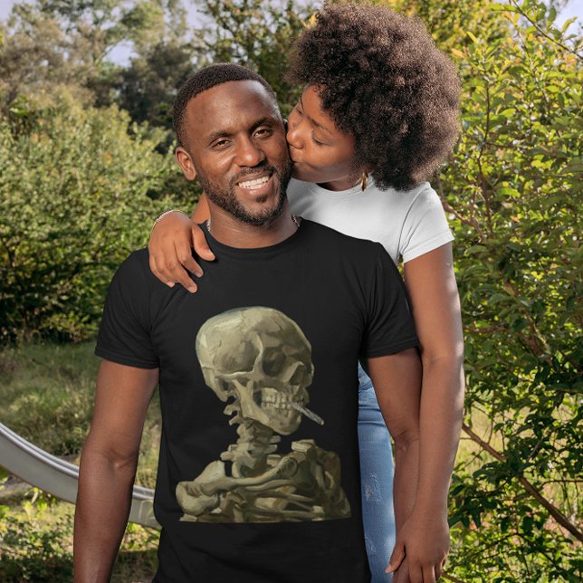 Camiseta Calavera con cigarrillo en llamas por Vincent van  (Subido por el creador)