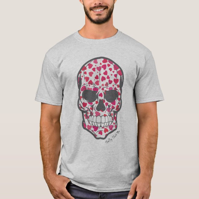 Camiseta Calavera con corazón (Anverso)