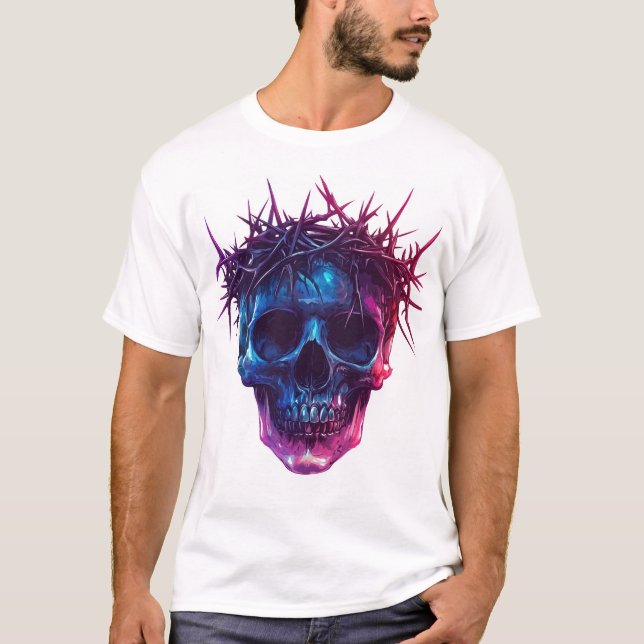 Camiseta Calavera con Corona de Espinas (Anverso)