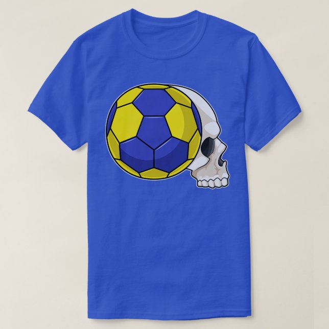 Camiseta Calavera con deportes de balonmano (Diseño del anverso)