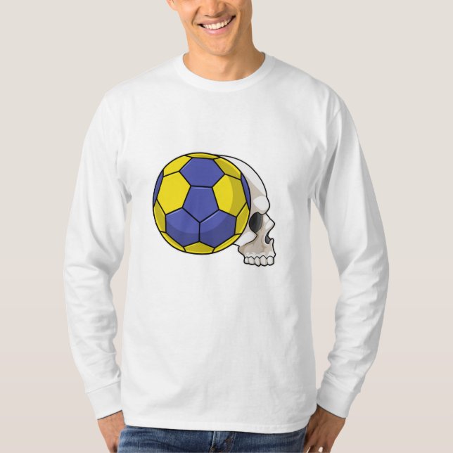 Camiseta Calavera con deportes de balonmano (Anverso)