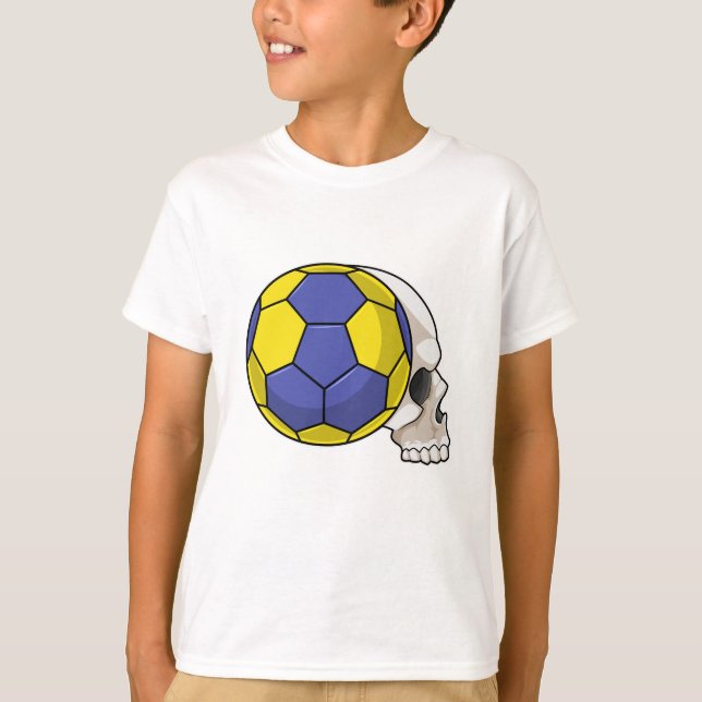 Camiseta Calavera con deportes de balonmano (Anverso)