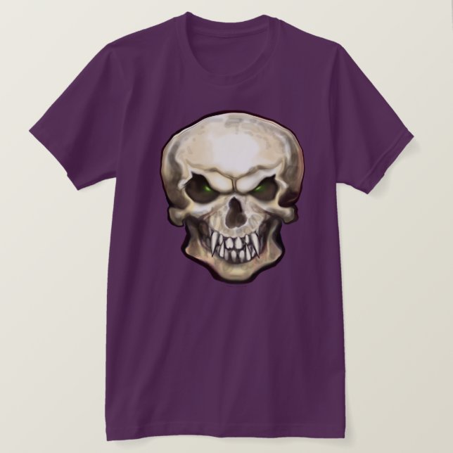 Camiseta Calavera con fangos (Anverso del diseño)
