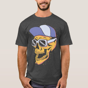 Camiseta Calavera Con Gafas De Sol Y Gafas De Esqueleto Gor
