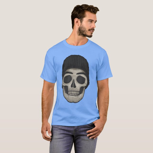 Camiseta Calavera con gorra (Anverso completo)