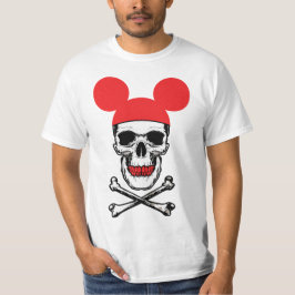 Camiseta Calavera con gorro de orejas de ratón de dibujos a