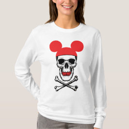 Camiseta Calavera con gorro de orejas de ratón de dibujos a
