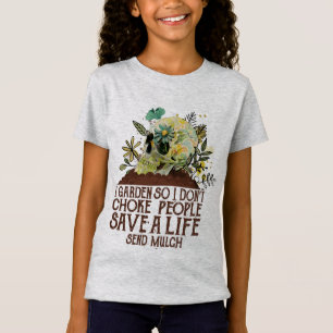 Camiseta Calavera con jardín para que no ahogue a la gente