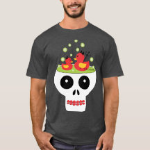 Calavera con púas del diablo del caucho
