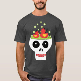 Camiseta Calavera con púas del diablo del caucho