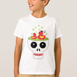 Camiseta Calavera con púas del diablo del caucho