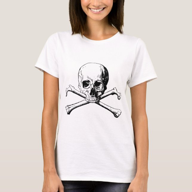 Camiseta Calavera cruzada (Anverso)