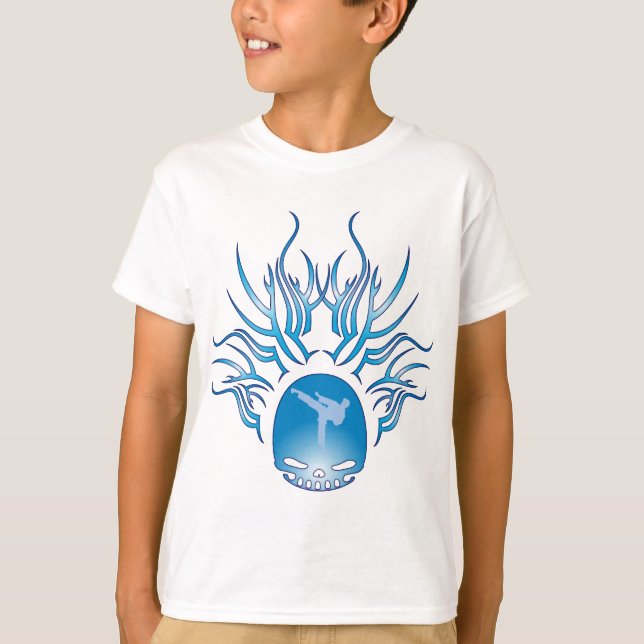 Camiseta Calavera de artes marciales (Anverso)