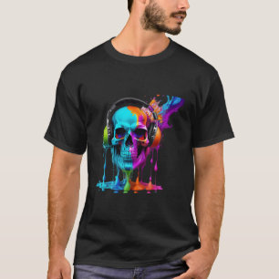 Camiseta Calavera de auriculares