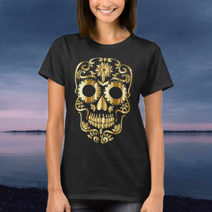 Camiseta Calavera de azúcar arte cultural mexicano del Día