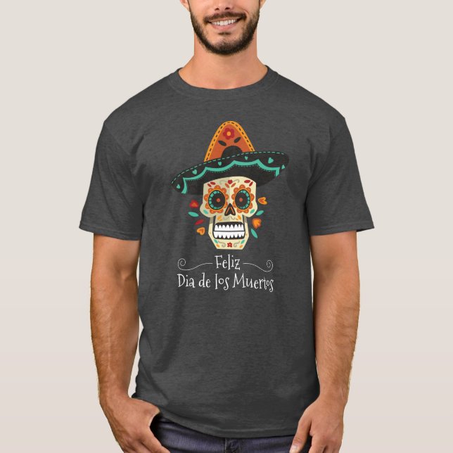 Camiseta Calavera de azúcar con Gorra Dia de Muertos | Cami (Anverso)