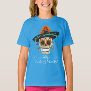 Camiseta Calavera de azúcar con Gorra Dia de Muertos   Slee