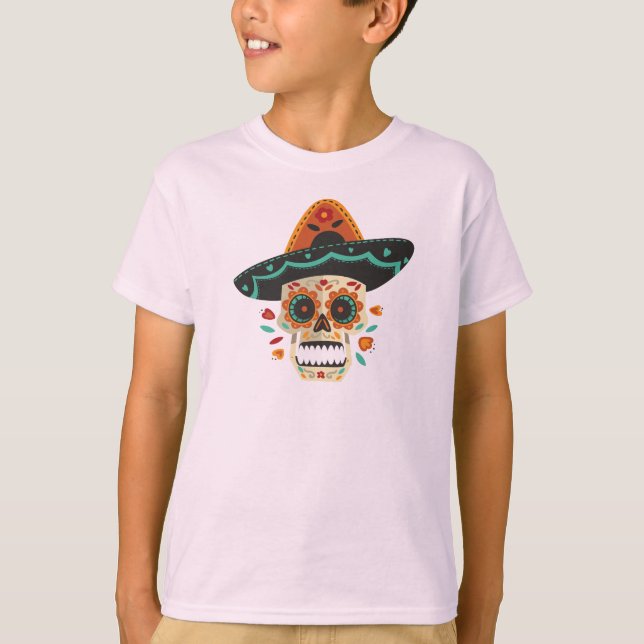 Camiseta Calavera de azúcar con Gorra Dia de Muertos | Slee (Anverso)