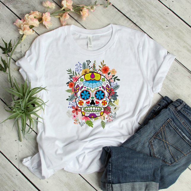 Camiseta Calavera de azúcar de Dia De Los Muertos (Subido por el creador)