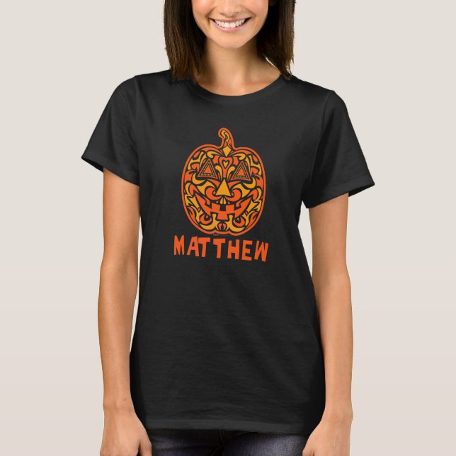 Camiseta Calavera de Azúcar de Halloween de Matthew (Anverso)