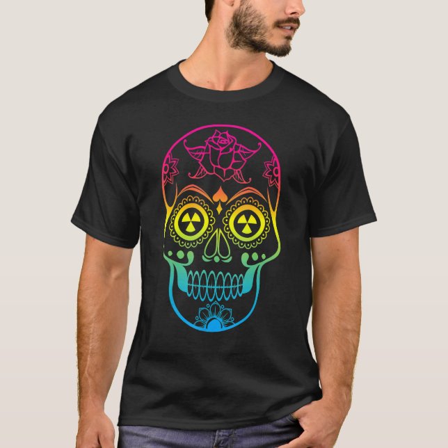 Camiseta Calavera de azúcar Día del Arcoiris Nuclear de los (Anverso)