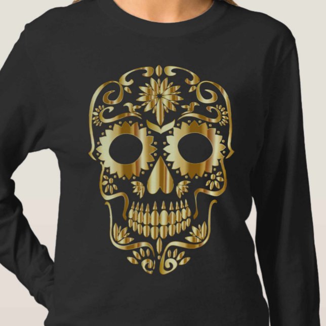 Camiseta Calavera de azúcar Día Mexicano del Arte Cultural  (Subido por el creador)