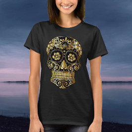 Camiseta Calavera de azúcar Día Mexicano del Arte Cultural 