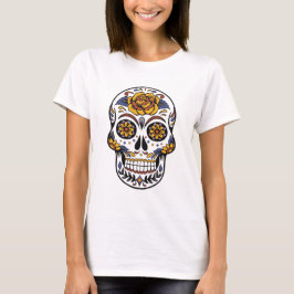 Camiseta "Calavera de Azúcar Floral - Arte del Día de los M