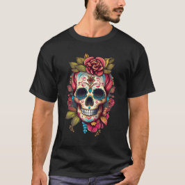 Camiseta Calavera de azúcar floral Día de los Muertos