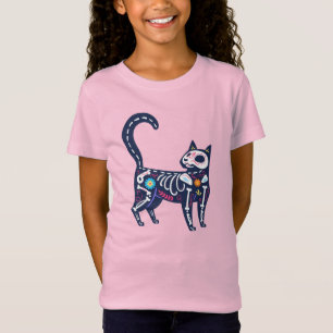Camiseta Calavera de azúcar Gato IV
