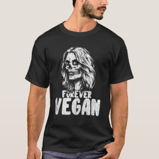 Camiseta Calavera de azúcar genial vegana para siempre nove