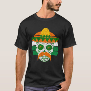 Camiseta Calavera de azúcar San Patricio Día Vintage irland