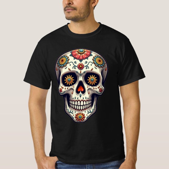 Camiseta Calavera de Azúcar Steampunk (Anverso)
