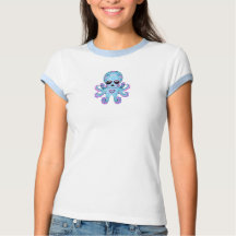 Calavera de azúcar suave pulpo zombie - azul