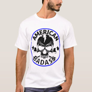 Camiseta Calavera de Badass norteamericana © FB @ #USAPatri