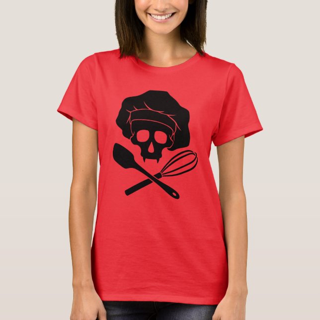 Camiseta Calavera de Baker con toque (Anverso)