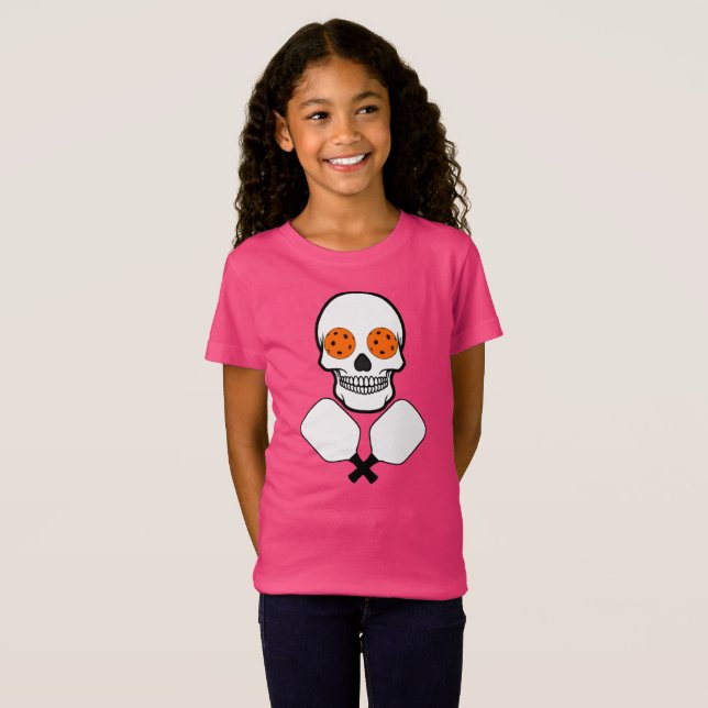 Camiseta Calavera de baloncesto y remo cruzado, bolas Naran (Anverso completo)