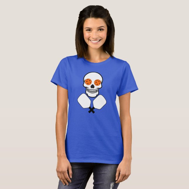 Camiseta Calavera de baloncesto y remo cruzado, bolas Naran (Anverso completo)